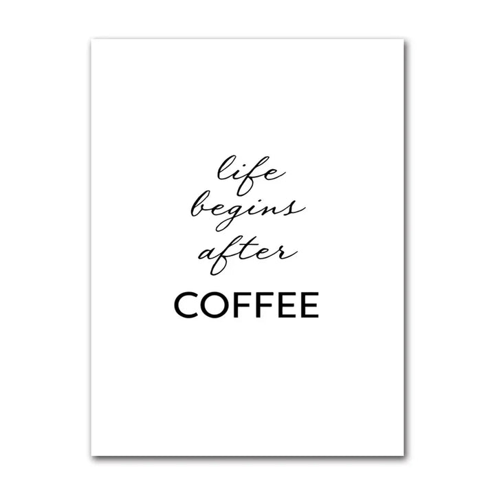 Coffee Connoisseur Wall Art Fine Art Canvas Prints Black White Coffee Menu Poster Pictures For Kitchen Diner Coffee Shop Cafe Art Decor