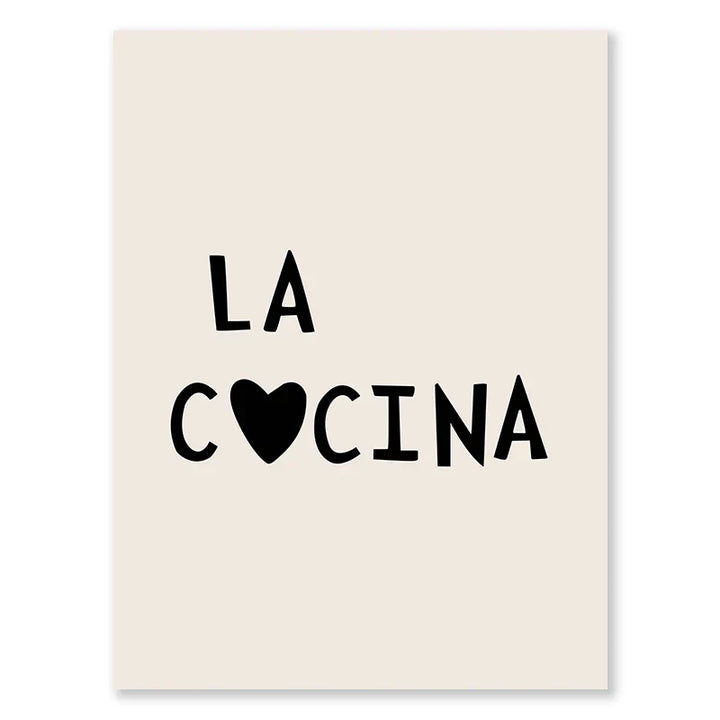 Kitchen Cooking Love Quotes Wall Art Fine Art Canvas Prints Minimalist Modern Typographic Posters Pictures For Kitchen Dining Room Cafe Art Decor