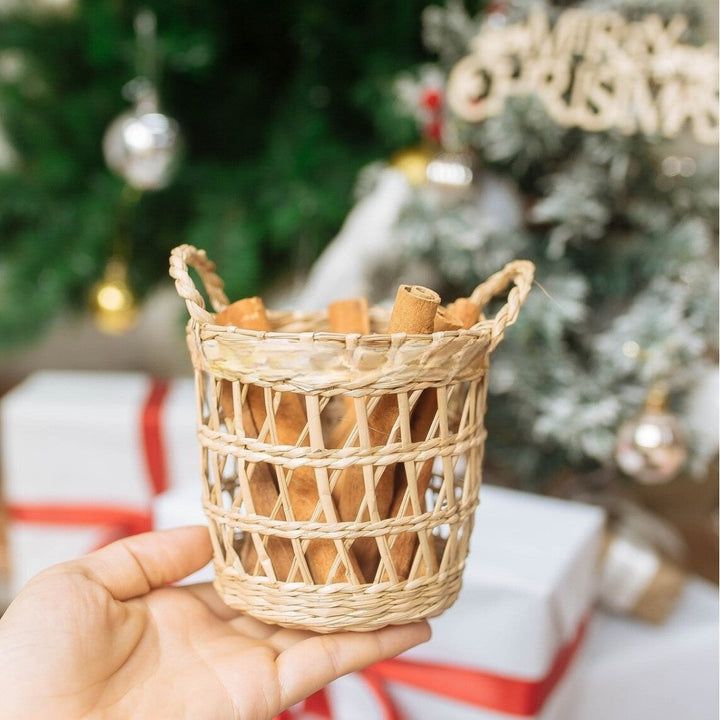 Natural Fiber Decorative Storage Basket