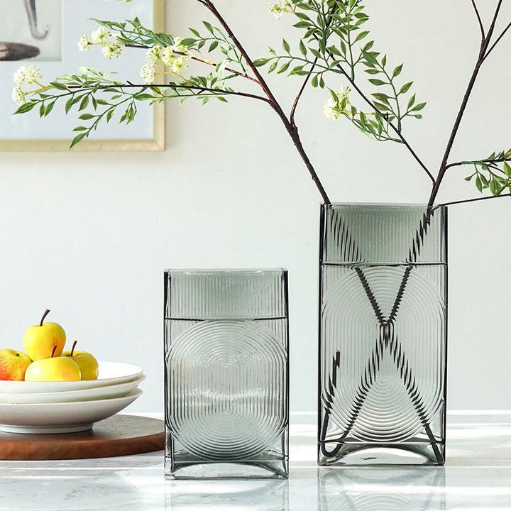 Decorative Glass Vase for Dining Table Decor