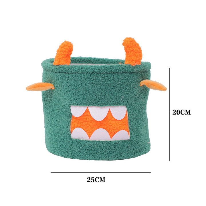 Storage basket in cute monster design