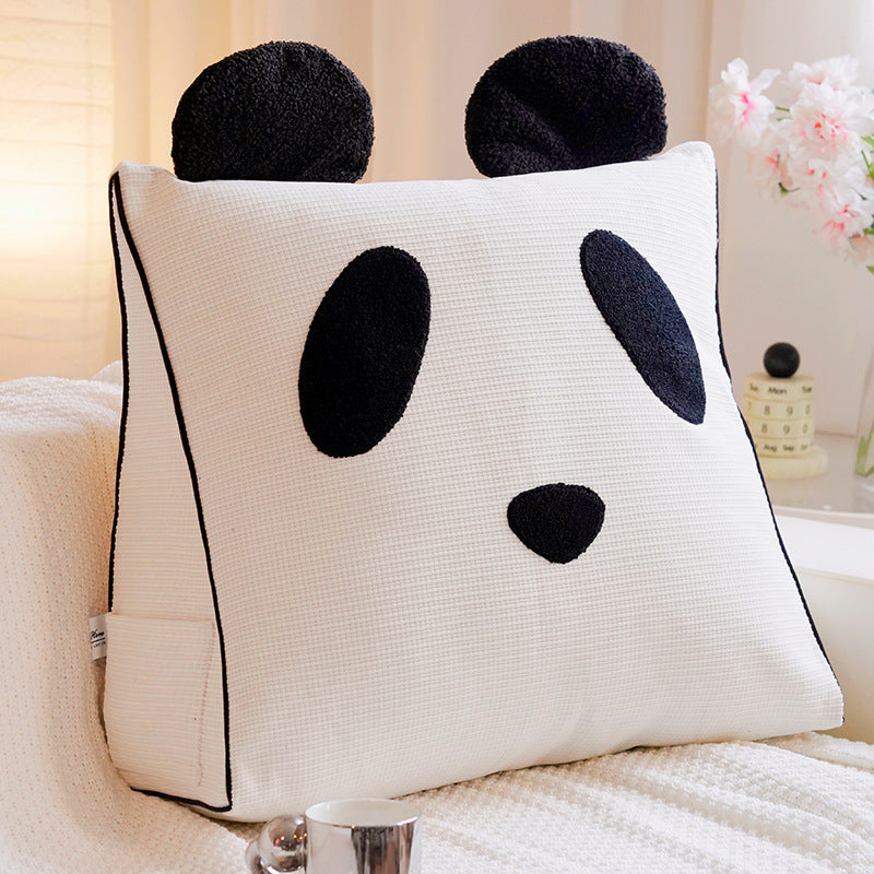 Panda-Shaped Cushion