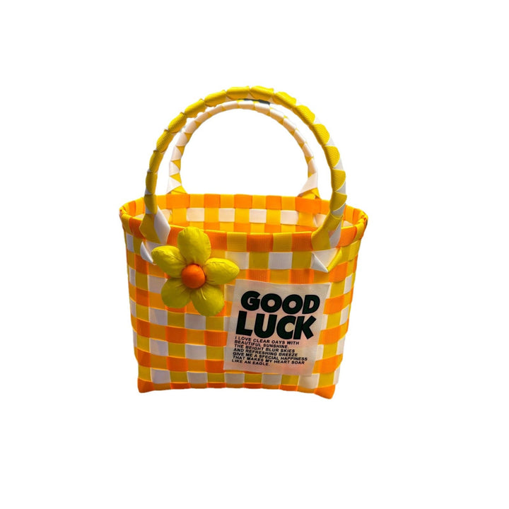 Playful and Colorful Basket Bag