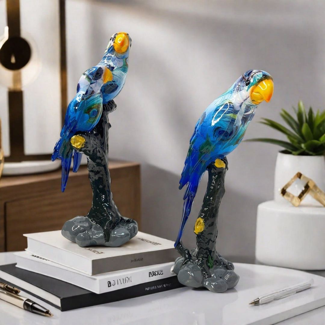 Artful Parrot Sculpture