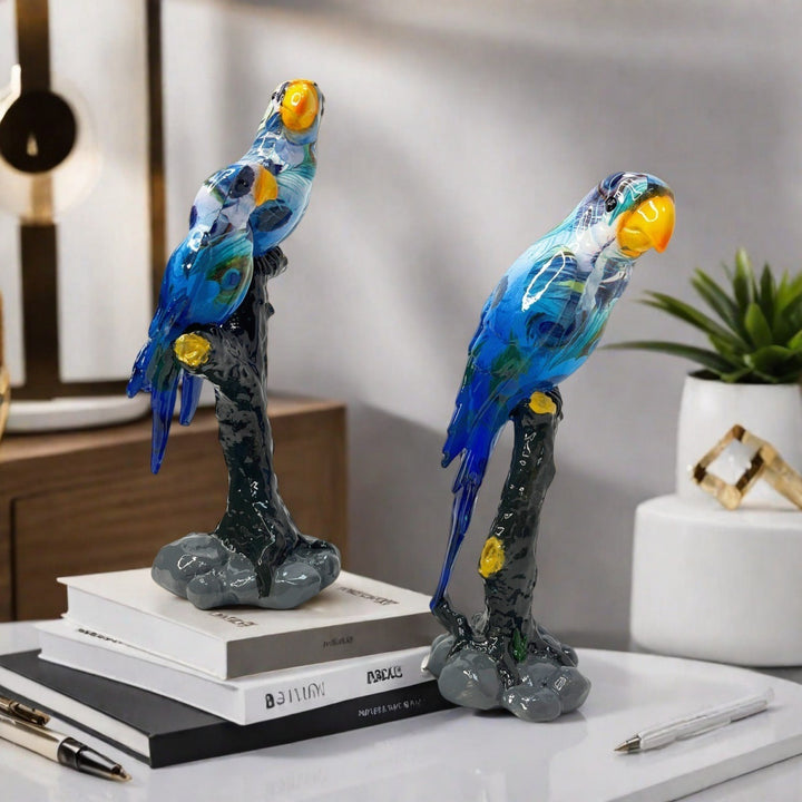 Artful Parrot Sculpture