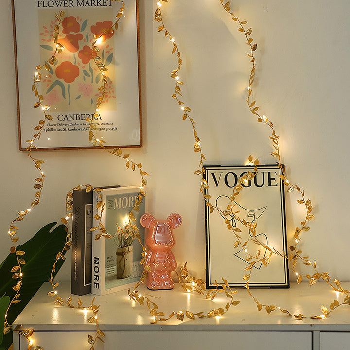 Decorative LED Leaf Garland String Lights