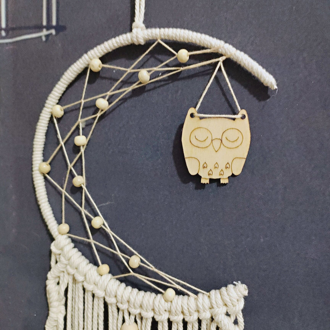 Macramé Moon Wall Hanging
