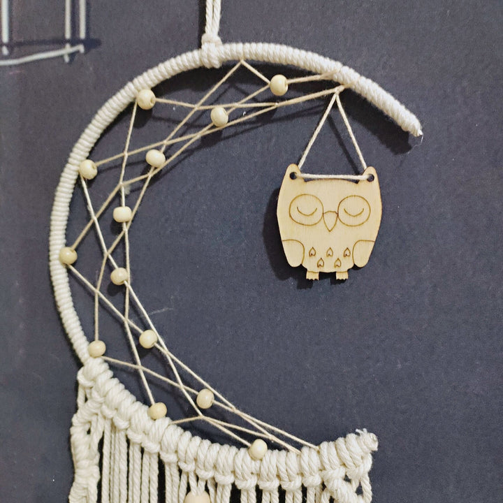 Macramé Moon Wall Hanging