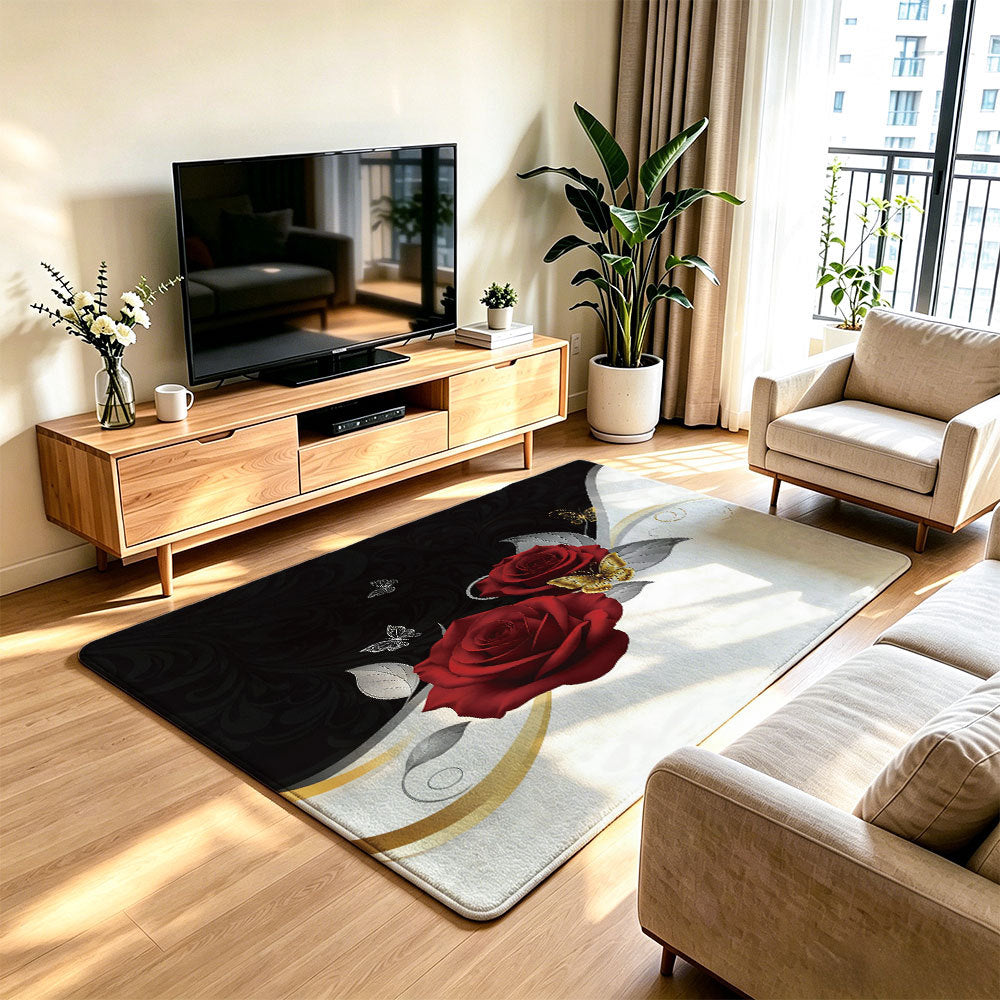 Artistic Lion Print Area Rug