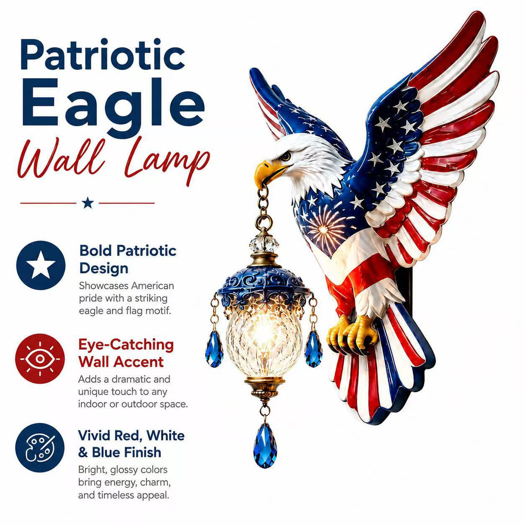 Decorative wall lamp in eagle design