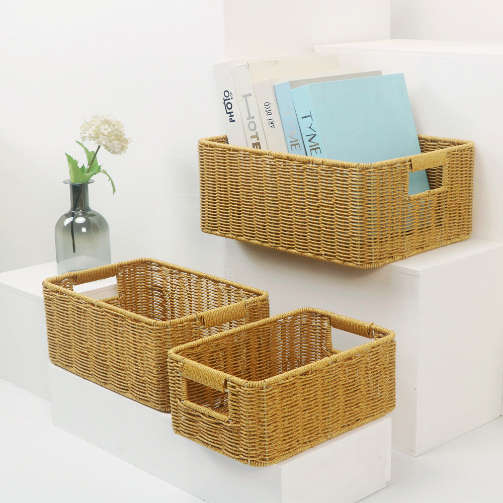 Handwoven storage basket
