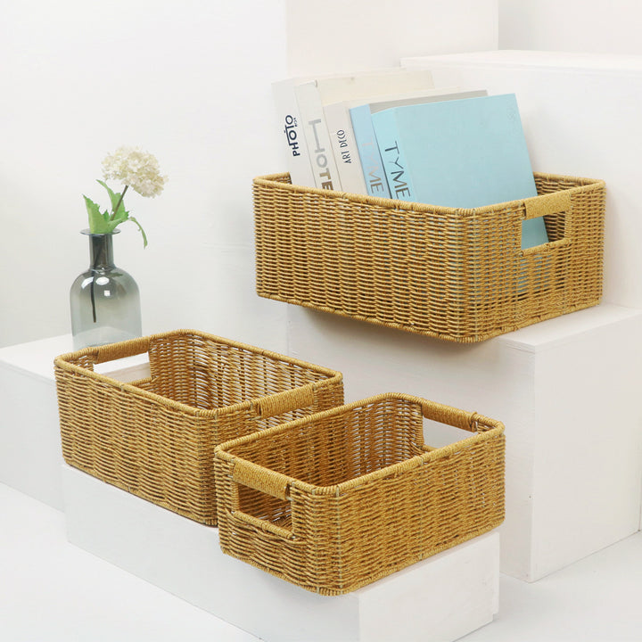 Handwoven storage basket