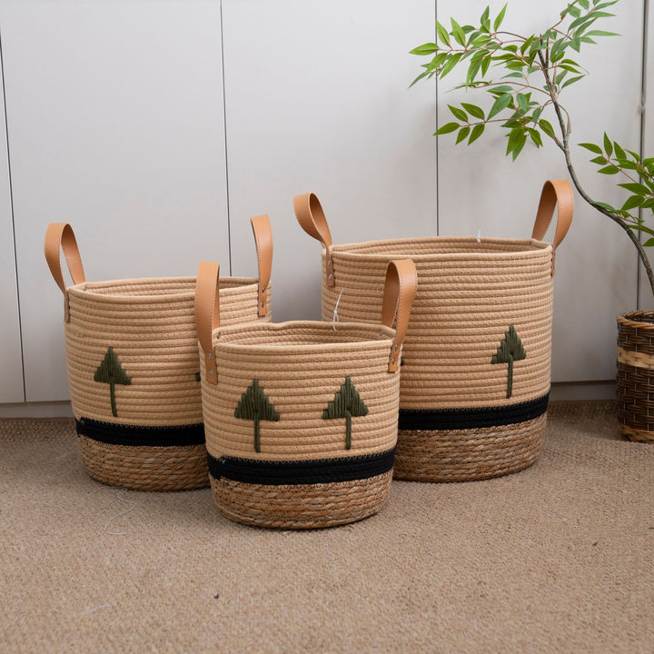 Decorative Eco-Friendly Woven Storage Basket
