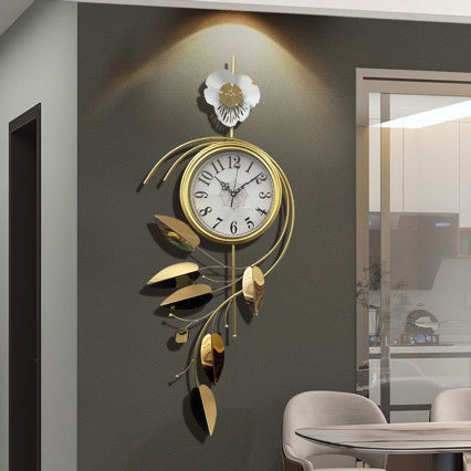 Elegant Floral Wall Clock