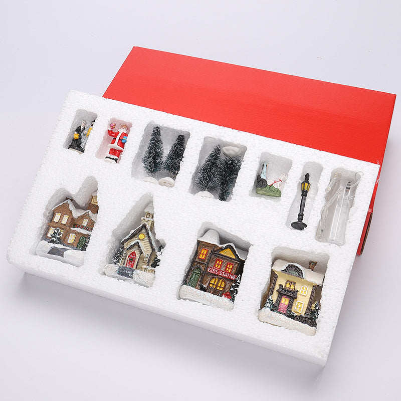 Christmas Village Decoration Set