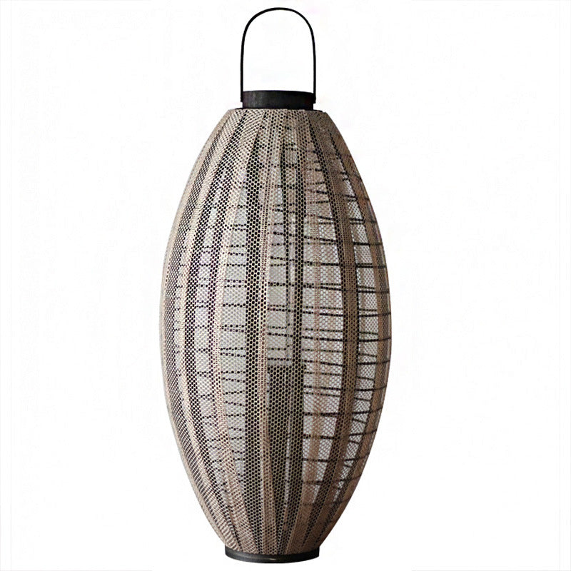 Elegant lantern with metal grid