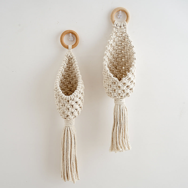 Macramé Plant Holder with Decorative Hanging Design