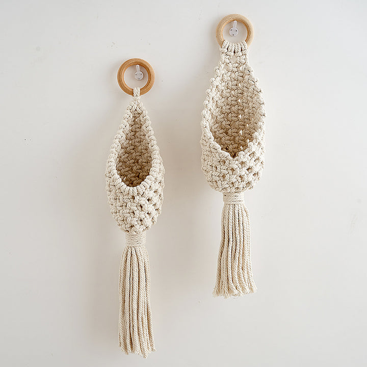 Macramé Plant Holder with Decorative Hanging Design