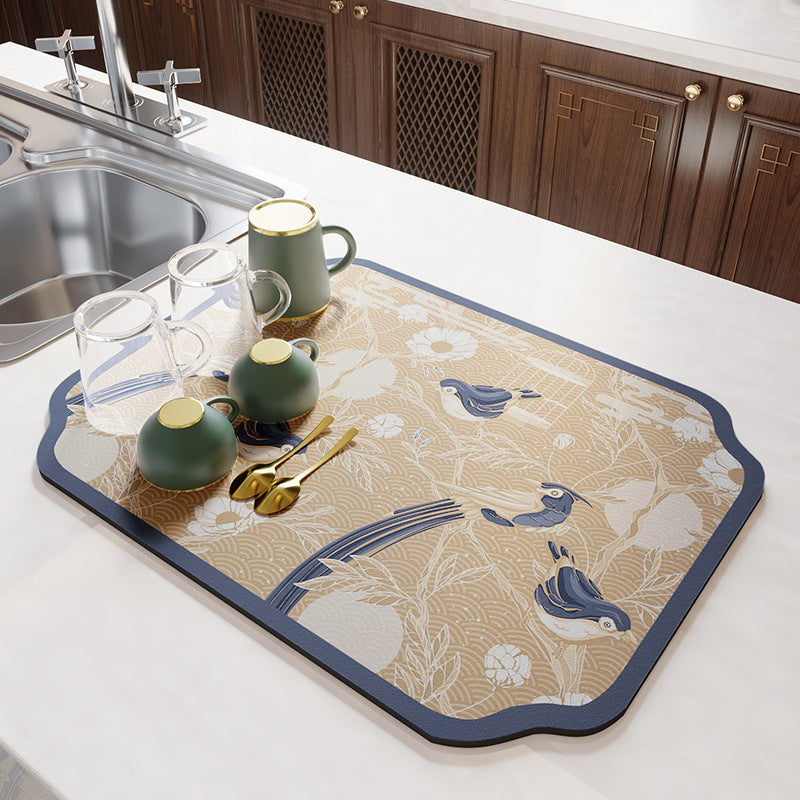Vintage Mosaic Kitchen Counter Mat