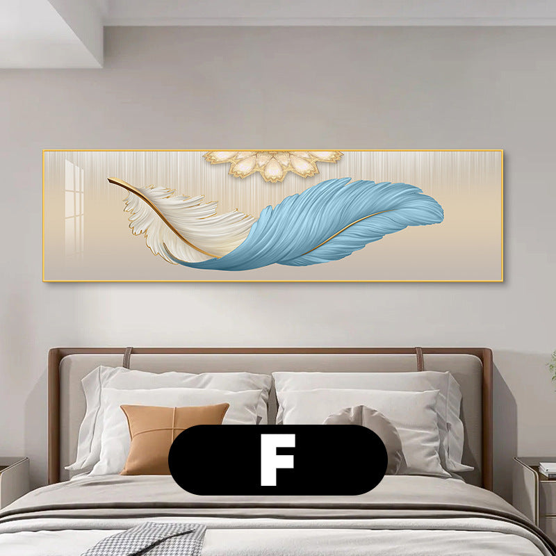 Elegant Feather-Inspired Canvas Wall Art