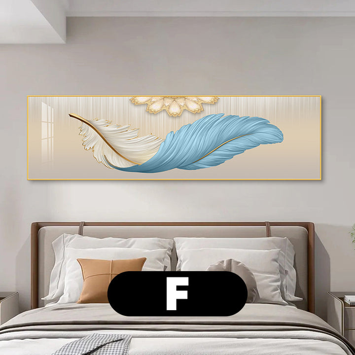Elegant Feather-Inspired Canvas Wall Art