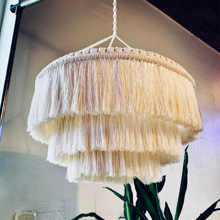 Modern Macramé Pendant Lamp
