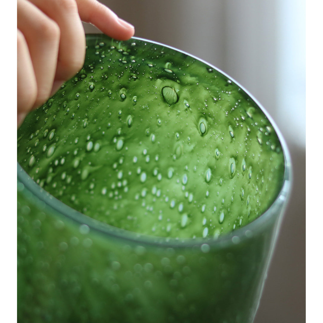 Tapered Hand-Blown Gradient Glass Tall Flower Vase