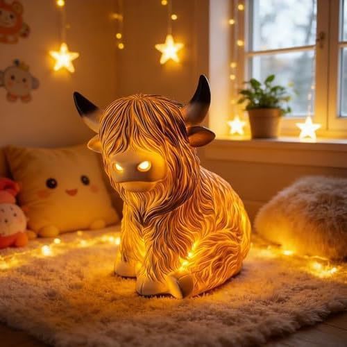 Decorative Highland Cattle Lamp