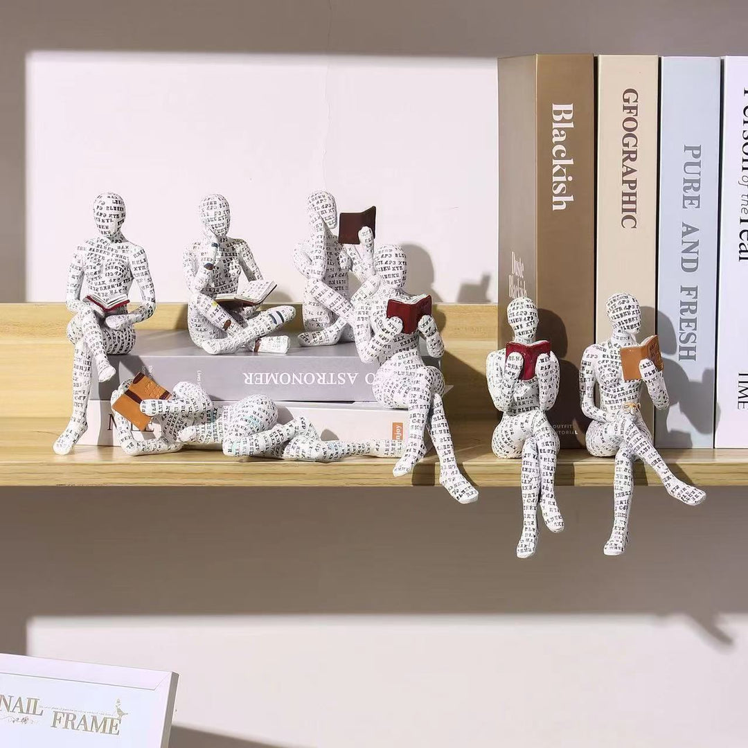 Relaxed Reading Figurine