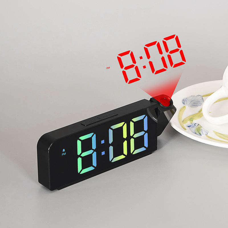 Projection clock with digital display