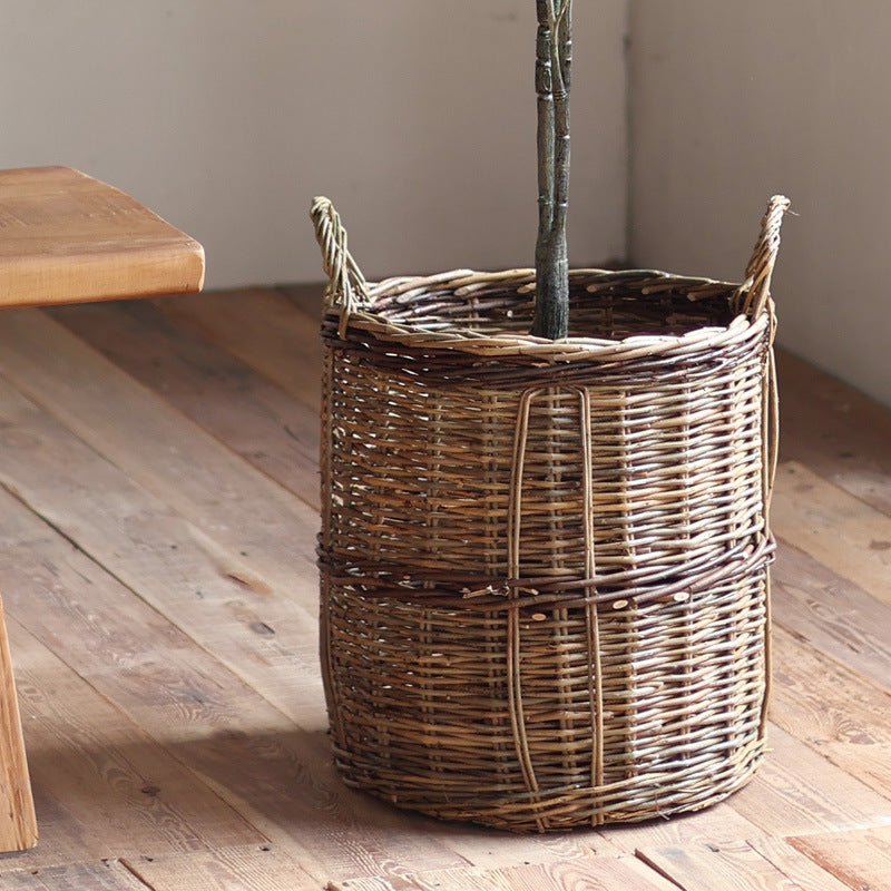 Rustic storage basket