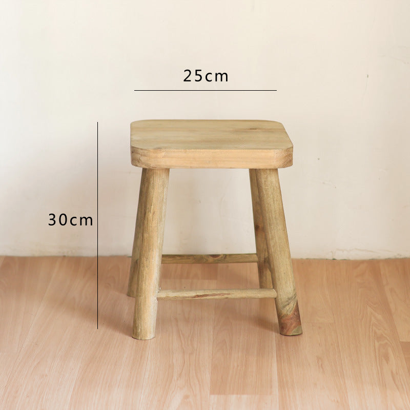 Handcrafted wooden stool