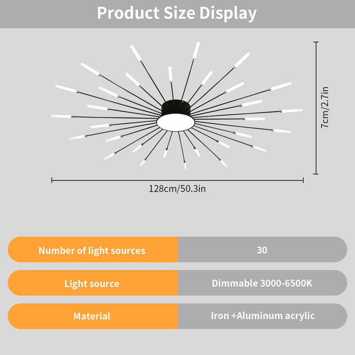 Star Explosion Ceiling Light