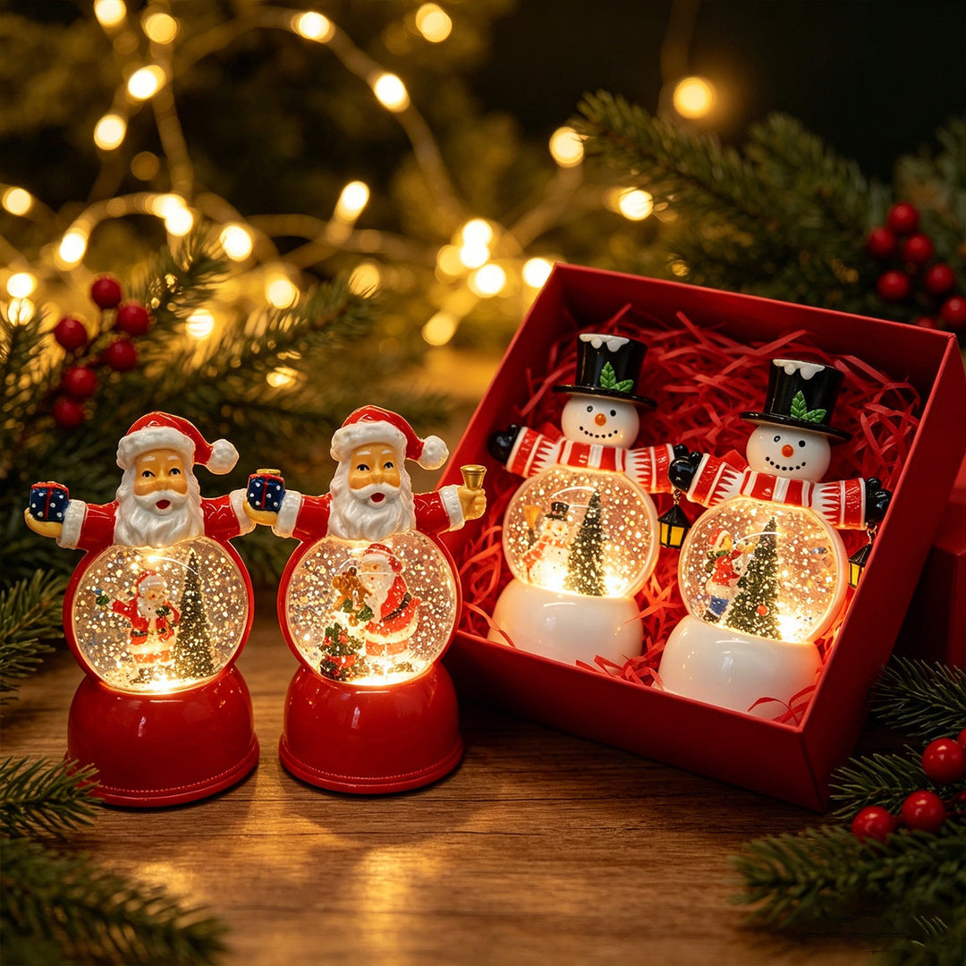 Funny Santa Claus Snow Globe Figure
