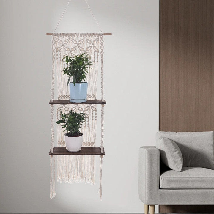 Macrame Plant Shelf