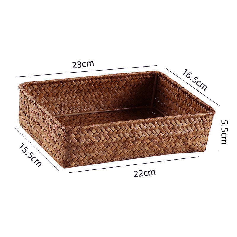 Handwoven Bamboo Storage Tray