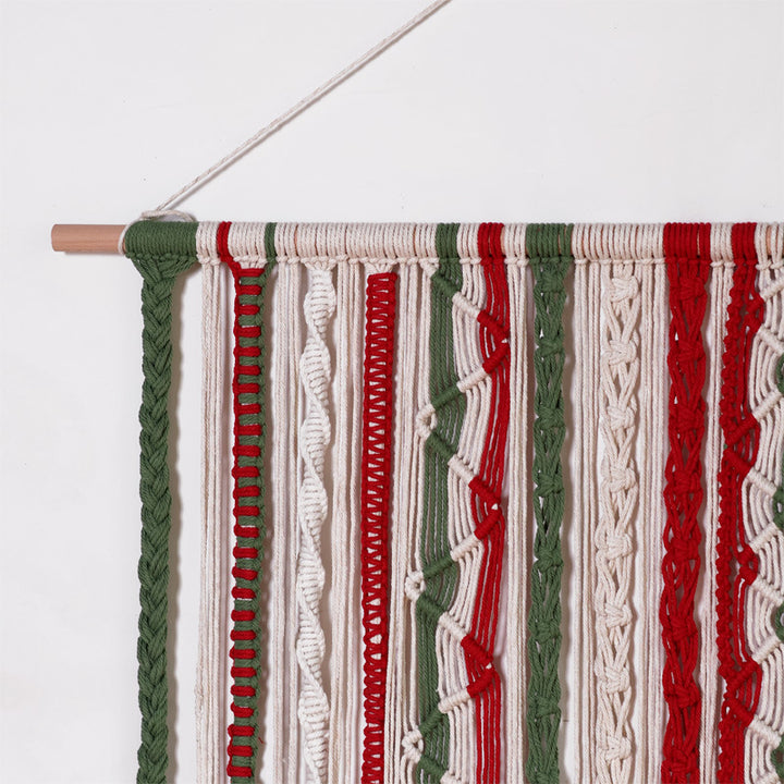 Wall hanging made of woven material