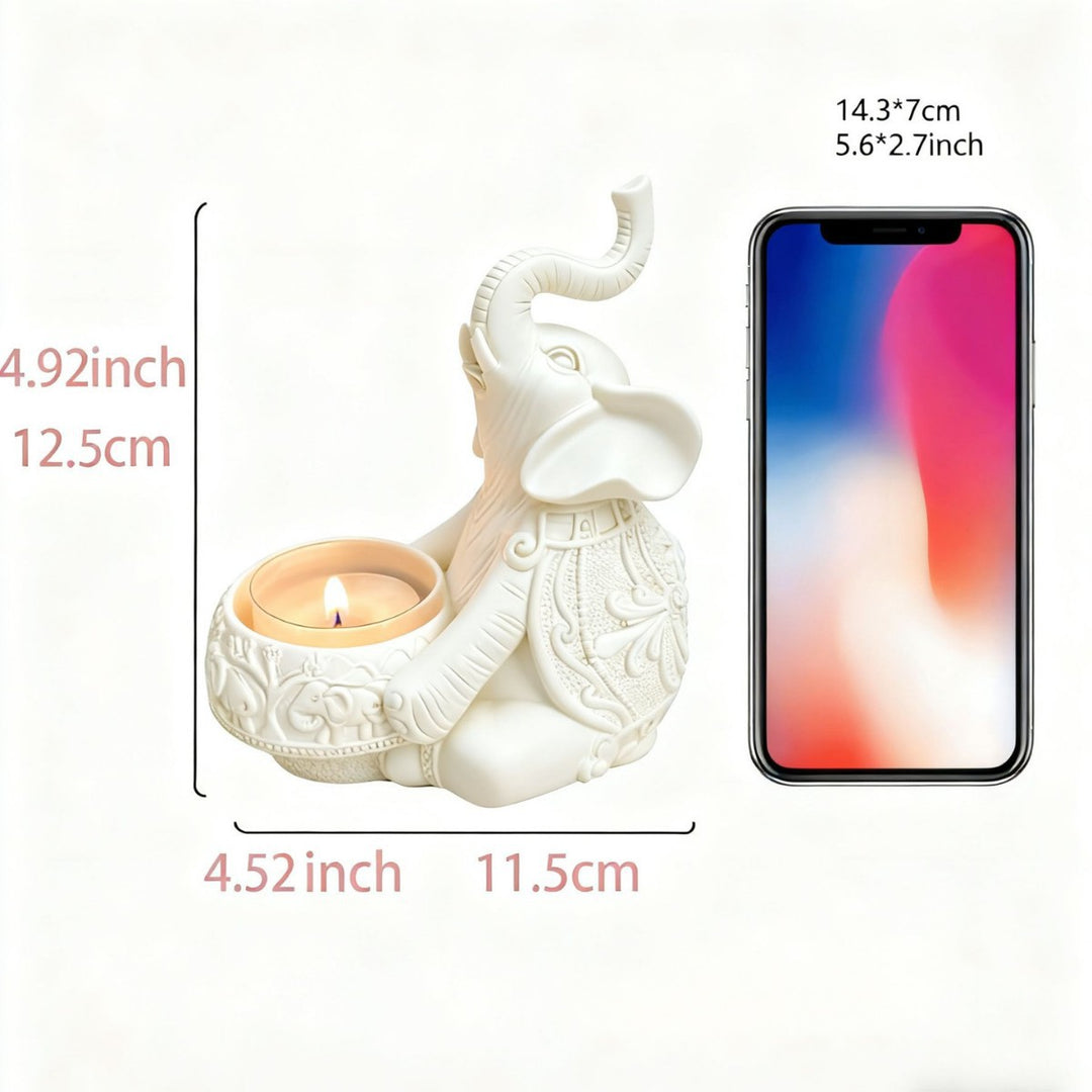 Elephant-Themed Decorative Phone Stand