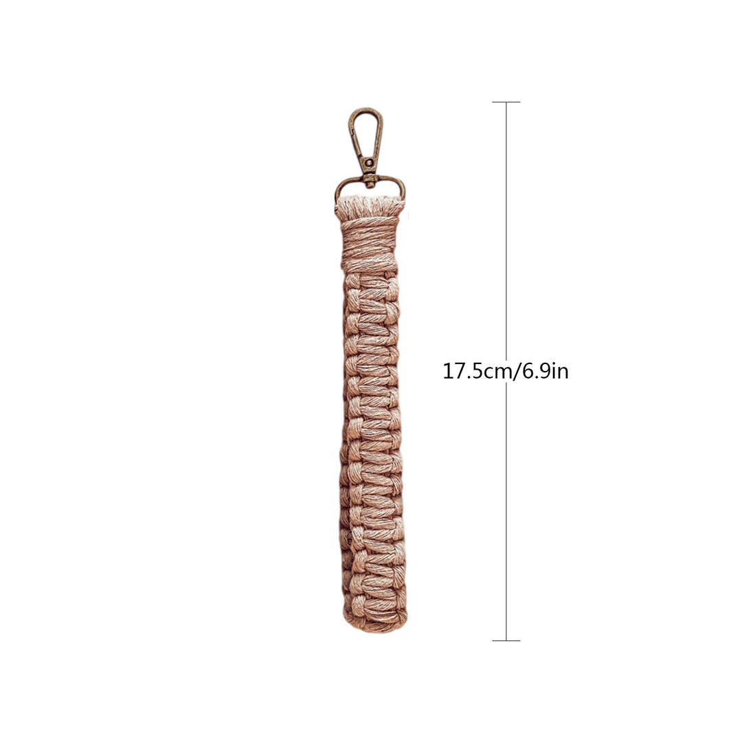 Macrame Keychain Holder with Clip