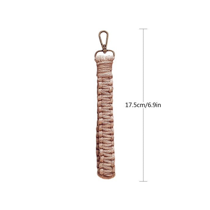 Macrame Keychain Holder with Clip