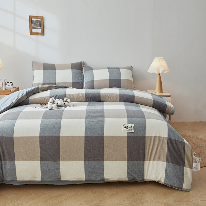 Luxurious Striped Duvet Cover Set