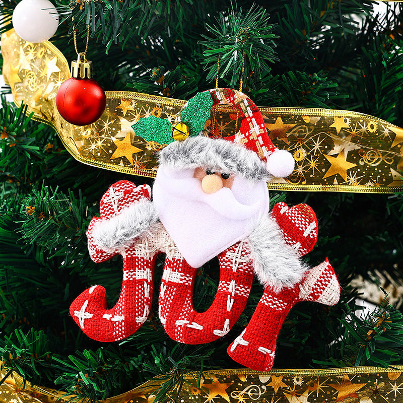 Cute Christmas tree ornament in snowman design