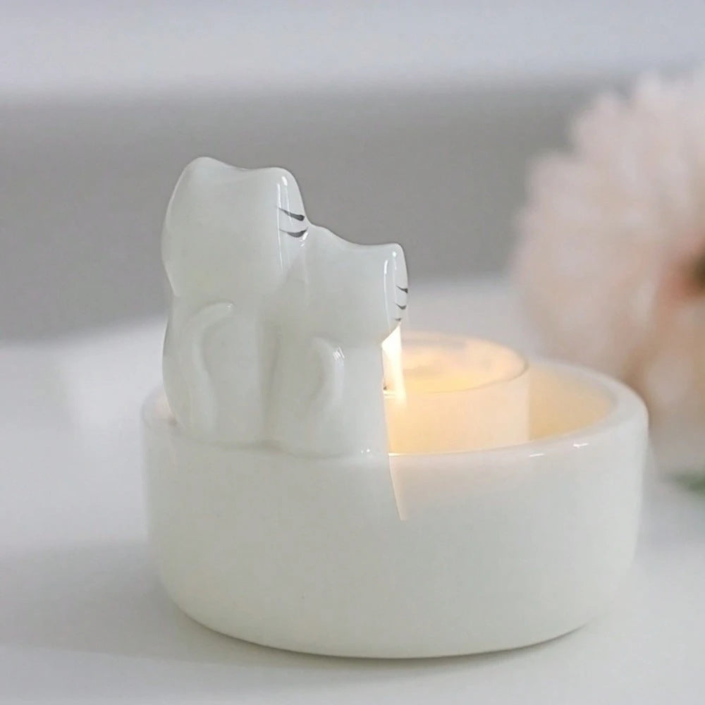 Decorative Ceramic Cat Planter