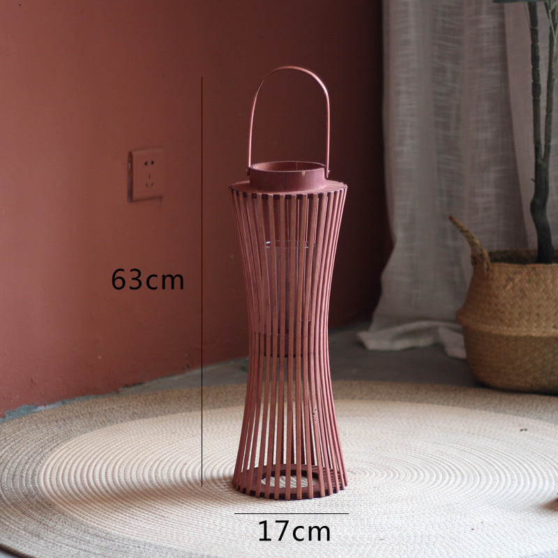 Modern lantern with braided design