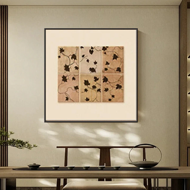 Decorative Framed Nature-Themed Artwork