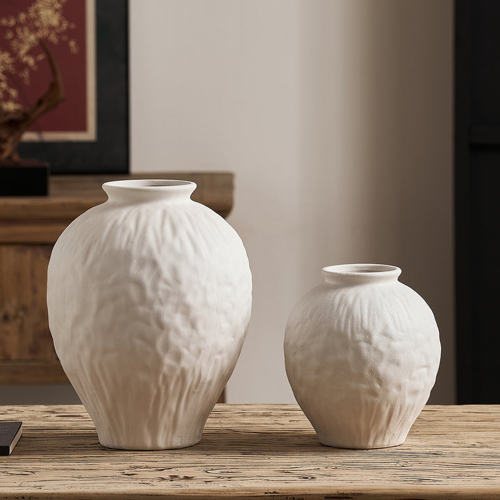 Elegant ceramic vase with texture