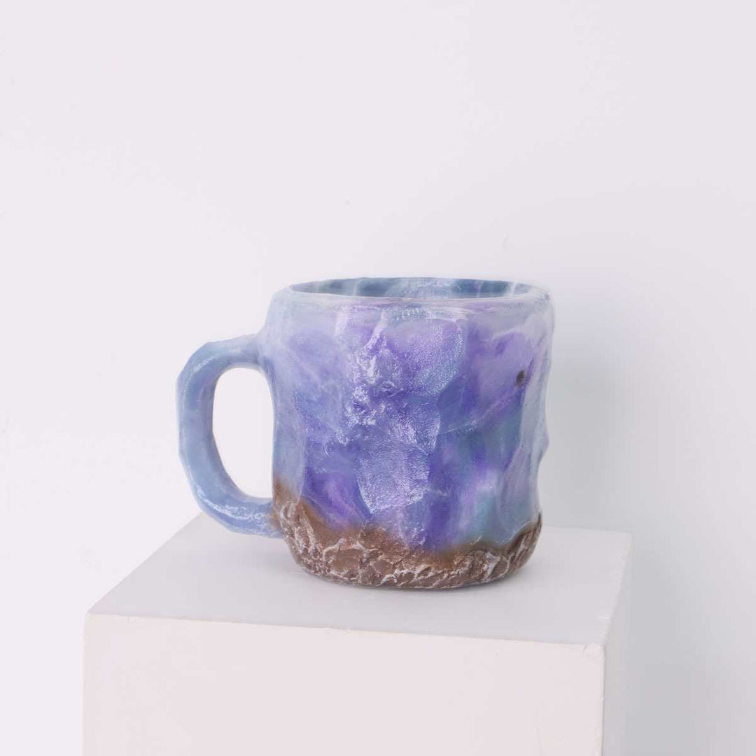 Artistic Stone-Molded Coffee Mug