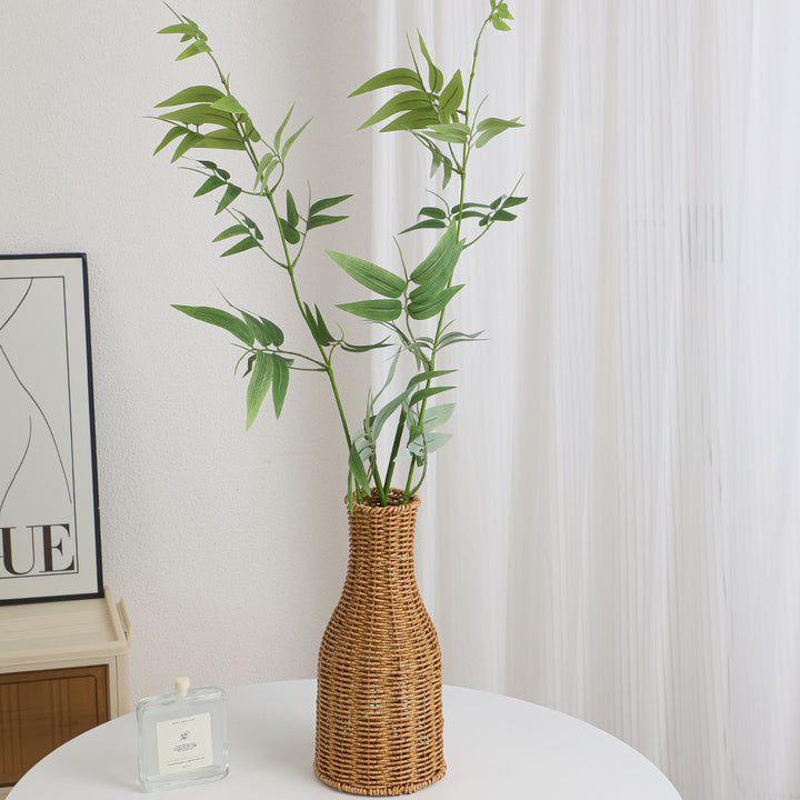 Natural artificial branch with intricately detailed leaves