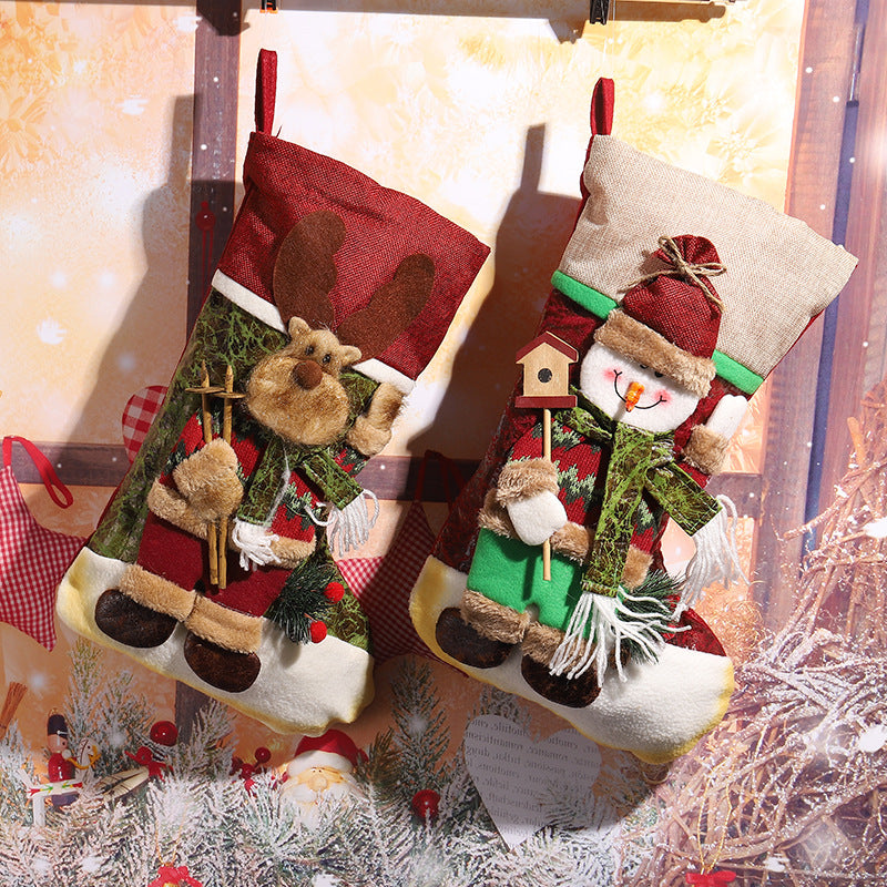 Cute Christmas stocking with reindeer design