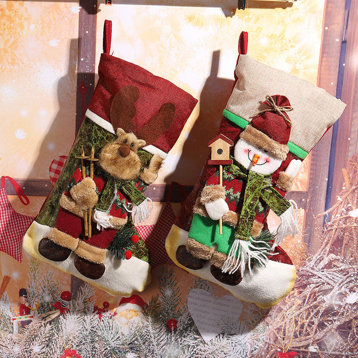 Cute Christmas stocking with reindeer design